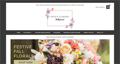 Desktop Screenshot of petesflowers.net