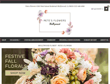 Tablet Screenshot of petesflowers.net
